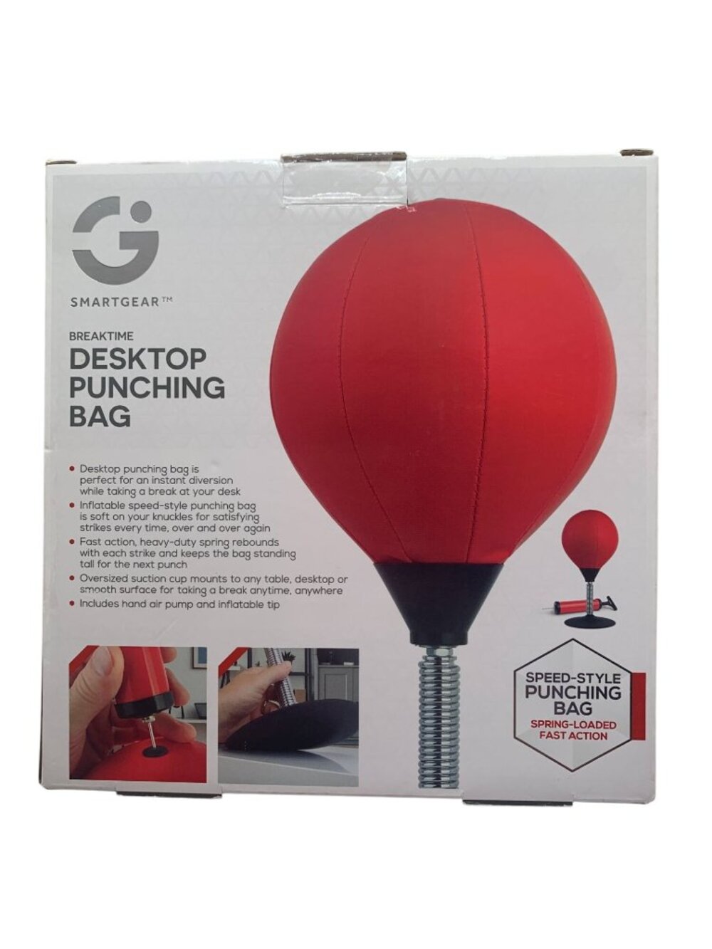 Punching Bag Smartgear Desktop Punchin With Suction Mount & Hand Pump